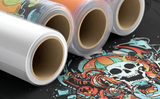 Rolls of DTF prints
